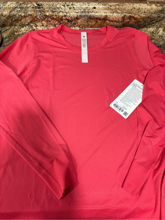 lululemon athletica Tops - lululemon athletica Long Sleeve Crew Top - Bright Pink
